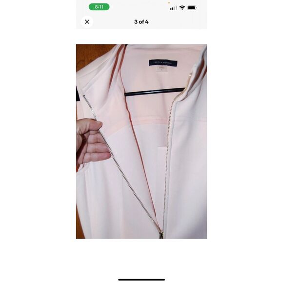 Tommy Hilfiger Sleeveless BodyCon Zip Front Belted Scuba Sheath Dress - Picture 7 of 10